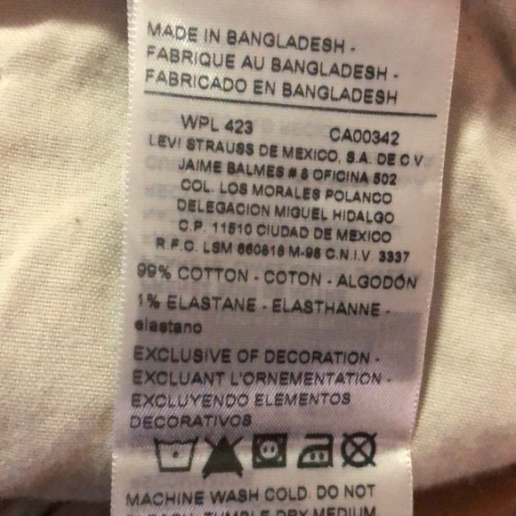 Levi tan jeans - Picture 4 of 5